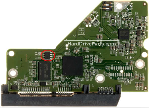 WD WD10PURX-64E5EY0 PCB Circuit Board 2060-800006-001 - Кликните на картинке, чтобы закрыть