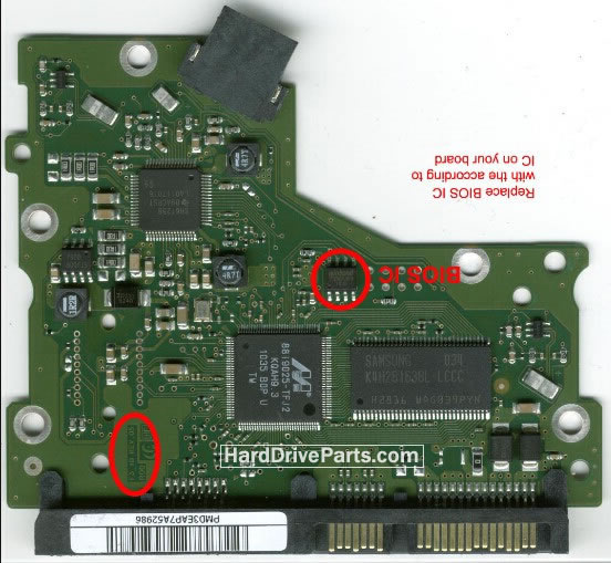 Samsung HD502HJ PCB Circuit Board BF41-00352A - Кликните на картинке, чтобы закрыть